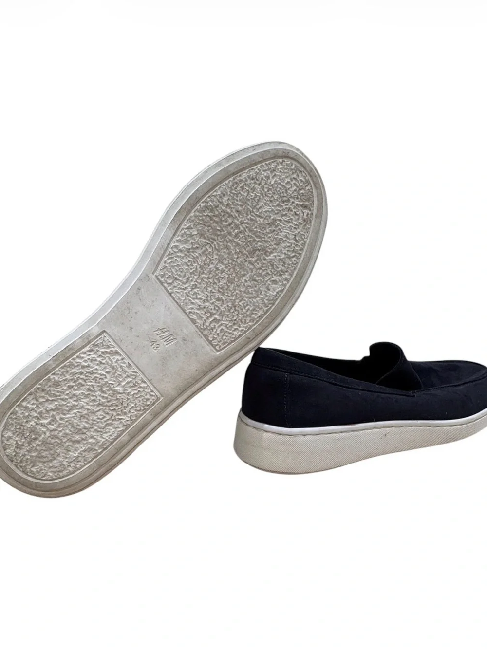 H&M navy suede